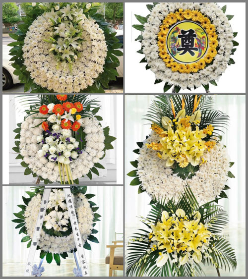 山西长治平顺县中五井乡上五井村花圈速递